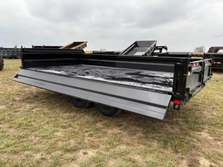 New 2026 Load Trail 96x16 Tandem 14K Deckover Dump Trailer W/18" Fold Down Sides