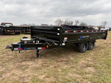 New 2026 Load Trail 96x16 Tandem 14K Deckover Dump Trailer W/18" Fold Down Sides