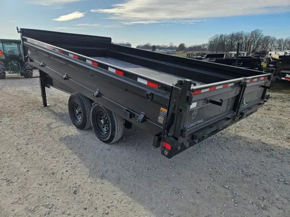 New 2026 Load Trail 96X16 TANDEM 14K GOOSENECK DECKOVER DUMP W/18" FOLD DOWN SIDES