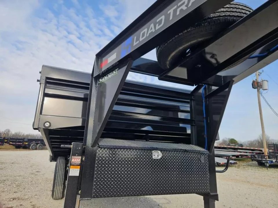 New 2026 Load Trail 96X16 TANDEM 14K GOOSENECK DECKOVER DUMP W/18" FOLD DOWN SIDES