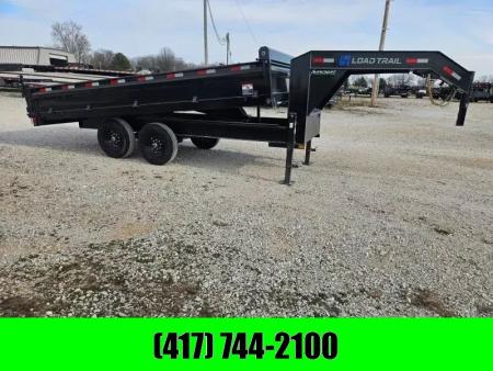 New 2026 Load Trail 96X16 TANDEM 14K GOOSENECK DECKOVER DUMP W/18  FOLD DOWN SIDES