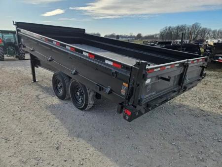 New 2026 Load Trail 96X16 TANDEM 14K GOOSENECK DECKOVER DUMP W/18" FOLD DOWN SIDES