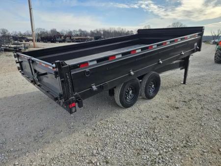 New 2026 Load Trail 96X16 TANDEM 14K GOOSENECK DECKOVER DUMP W/18" FOLD DOWN SIDES