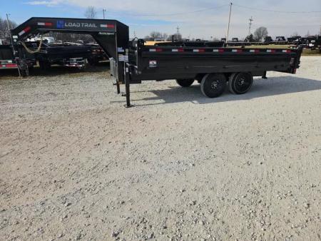 New 2026 Load Trail 96X16 TANDEM 14K GOOSENECK DECKOVER DUMP W/18" FOLD DOWN SIDES
