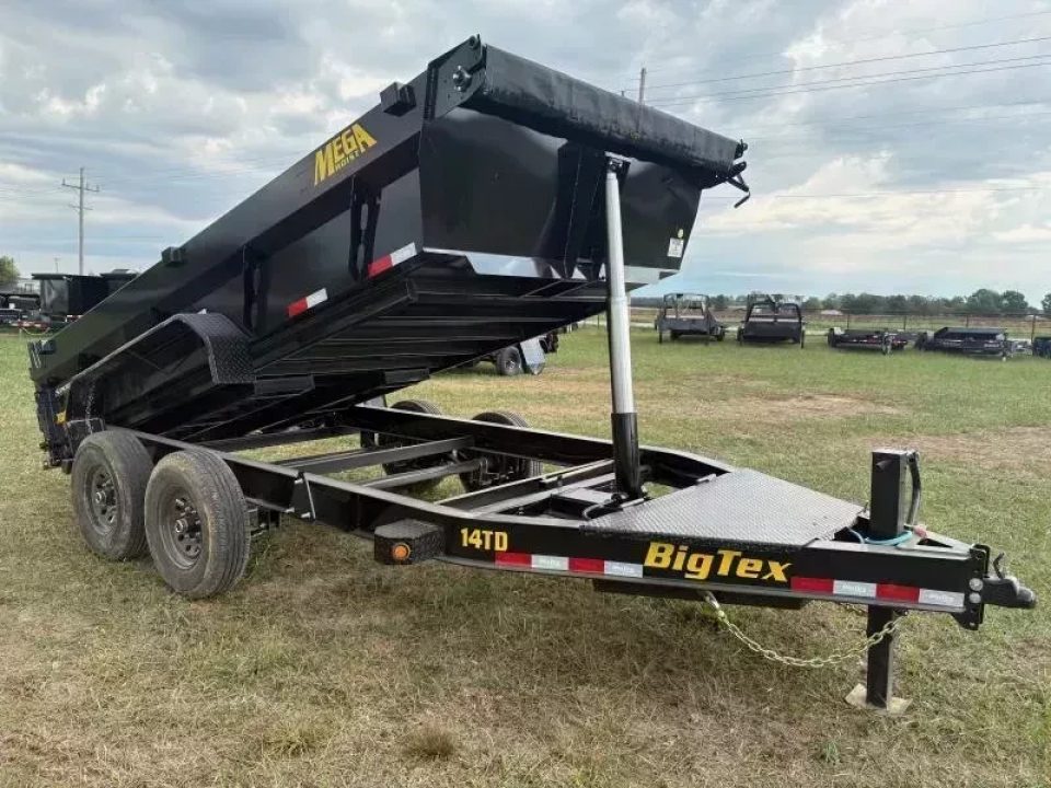 New 2026 Big Tex Trailers 14TD 83x14 Telescopic Dump Trailer W/2' Sides