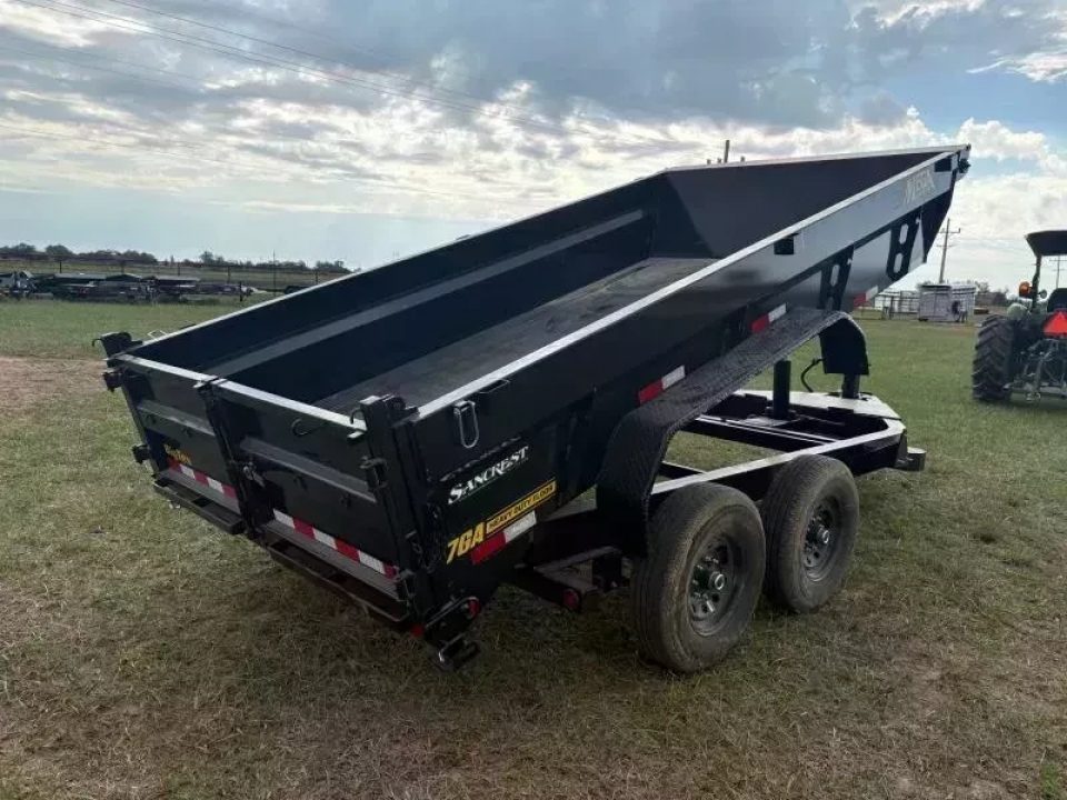 New 2026 Big Tex Trailers 14TD 83x14 Telescopic Dump Trailer W/2' Sides