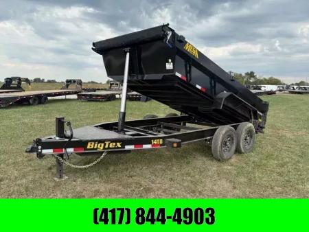 New 2026 Big Tex Trailers 14TD 83x14 Telescopic Dump Trailer W/2' Sides