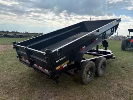 New 2026 Big Tex Trailers 14TD 83x14 Telescopic Dump Trailer W/2' Sides