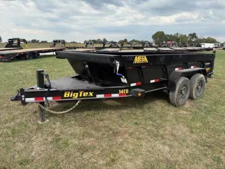 New 2026 Big Tex Trailers 14TD 83x14 Telescopic Dump Trailer W/2' Sides