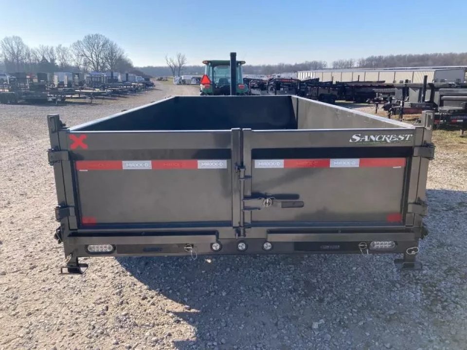 New 2026 MAXX-D 83X16 TANDEM 17.5K TELESCOPIC DUMP W/ 2' SIDES, HYDROJACK, 7GA FLOOR & SLIDE IN RAMPS