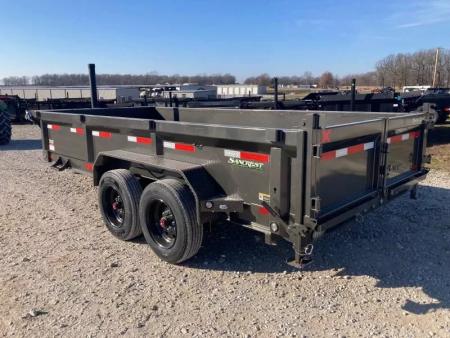 New 2026 MAXX-D 83X16 TANDEM 17.5K TELESCOPIC DUMP W/ 2' SIDES, HYDROJACK, 7GA FLOOR & SLIDE IN RAMPS