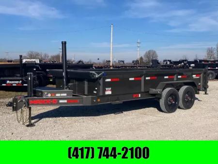 New 2026 MAXX-D 83X16 TANDEM 17.5K TELESCOPIC DUMP W/ 2' SIDES, HYDROJACK, 7GA FLOOR & SLIDE IN RAMPS