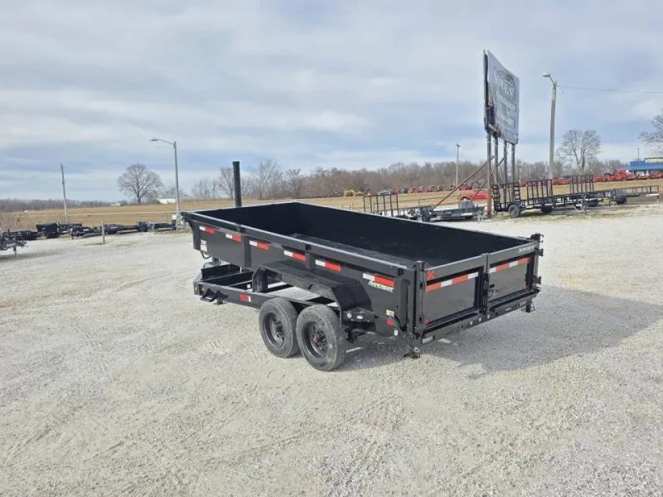 New 2026 MAXX-D 83X16 TANDEM 17.5K TELESCOPIC DUMP W/ 24" SIDES, SLIDE IN RAMPS & WIRELESS REMOTE