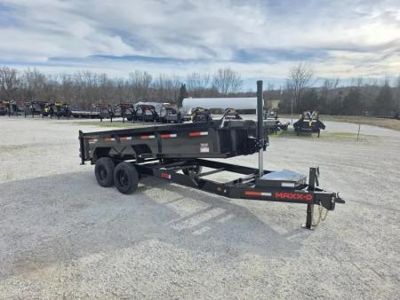 New 2026 MAXX-D 83X16 TANDEM 17.5K TELESCOPIC DUMP W/ 24" SIDES, SLIDE IN RAMPS & WIRELESS REMOTE