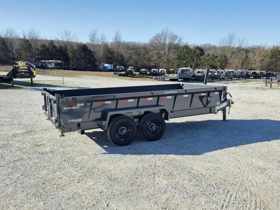 New 2026 Lamar Trailers 83x16 Tandem 14K Telescopic Dump w/ 2' Sides & 7 Gauge Floor