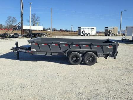 New 2026 Lamar Trailers 83x16 Tandem 14K Telescopic Dump w/ 2' Sides & 7 Gauge Floor