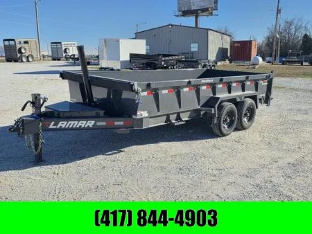 New 2026 Lamar Trailers 83x16 Tandem 14K Telescopic Dump w/ 2' Sides & 7 Gauge Floor