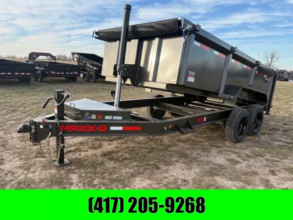 New 2026 MAXX-D 83x14 Tandem 17.5K Telescopic Dump Trailer