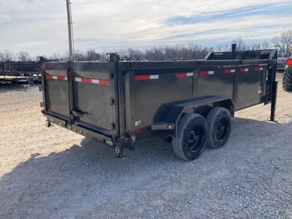 New 2026 MAXX-D 83X16 TANDEM TELESCOPIC GN DUMP W/ 3' SIDES, SLIDE IN RAMPS, 7 GA FLOOR & WIRELESS REMOTE