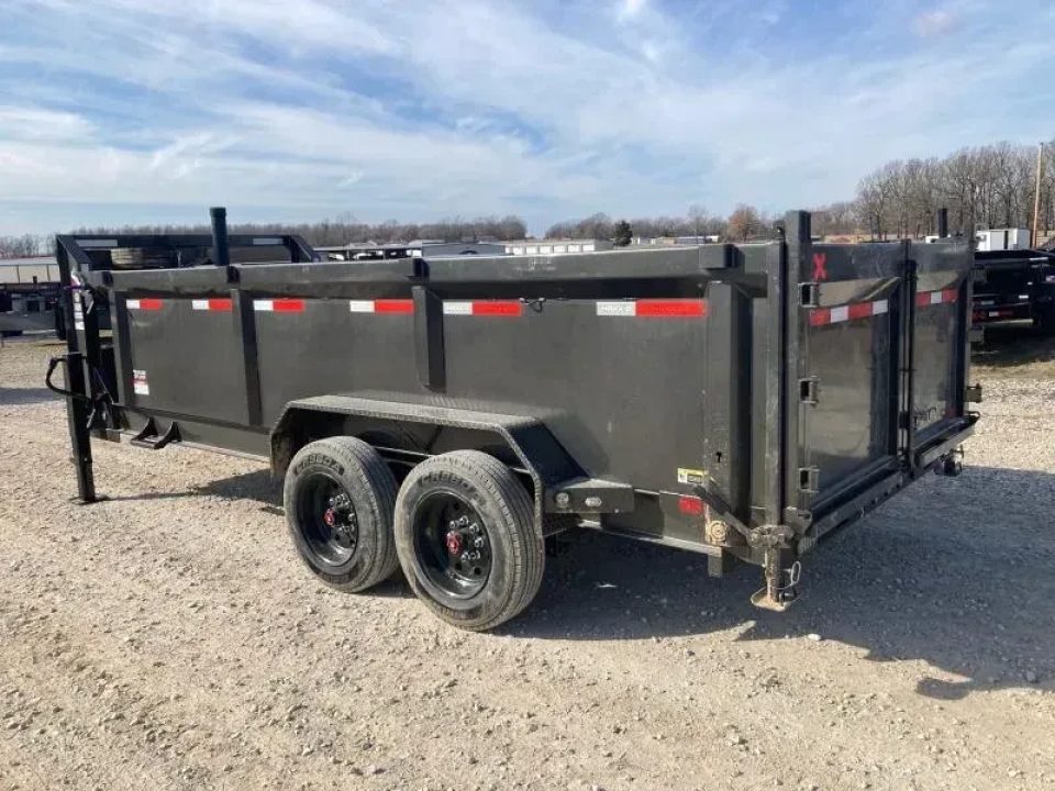 New 2026 MAXX-D 83X16 TANDEM TELESCOPIC GN DUMP W/ 3' SIDES, SLIDE IN RAMPS, 7 GA FLOOR & WIRELESS REMOTE