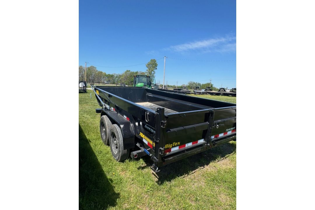 New 2026 Big Tex Trailers 14TD 83x16 Telescopic Dump Trailer W/2' Sides WITH SPRING ARM TARP / SOLAR /14 PLY TIRES