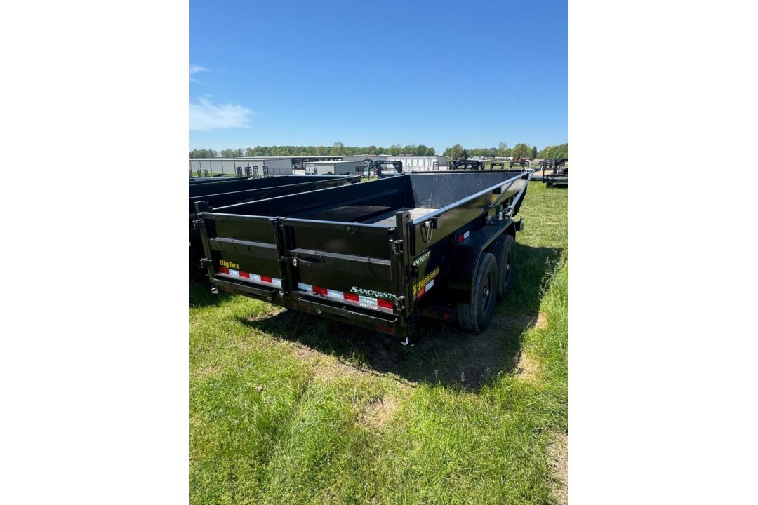 New 2026 Big Tex Trailers 14TD 83x16 Telescopic Dump Trailer W/2' Sides WITH SPRING ARM TARP / SOLAR /14 PLY TIRES