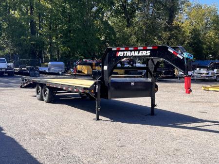 New 2026 PJ Trailers 102  x 25' Low-Pro Flatdeck With 8K Singles (LX) 18K GVWR Flatbed Trailer