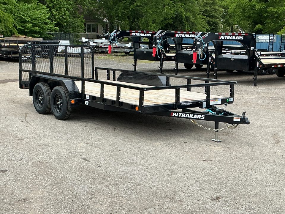 New 2026 PJ Trailers 83" x 16' Tandem Axle Channel Utility (UL) Trailer