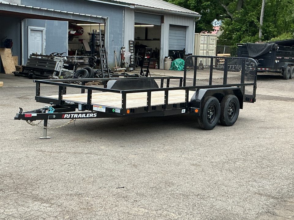 New 2026 PJ Trailers 83" x 16' Tandem Axle Channel Utility (UL) Trailer