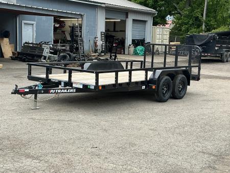 New 2026 PJ Trailers 83" x 16' Tandem Axle Channel Utility (UL) Trailer