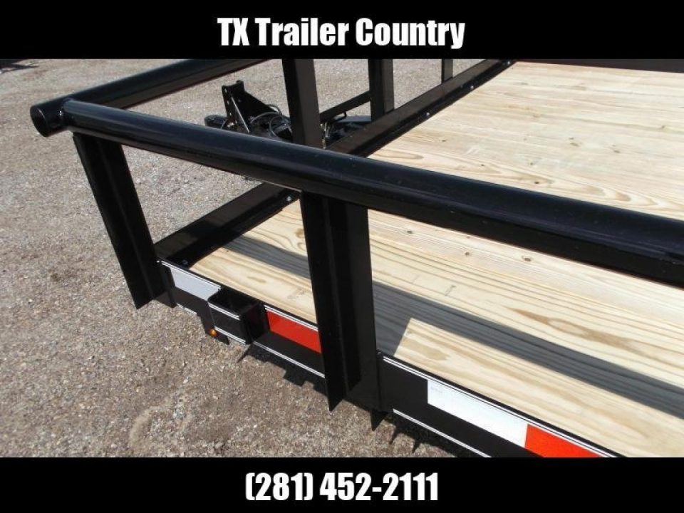 New 2026 Longhorn Trailers 83x20 Utility Trailer / 5200# Axles / 5ft C-Channel Stow Away Ramps / Pipetop