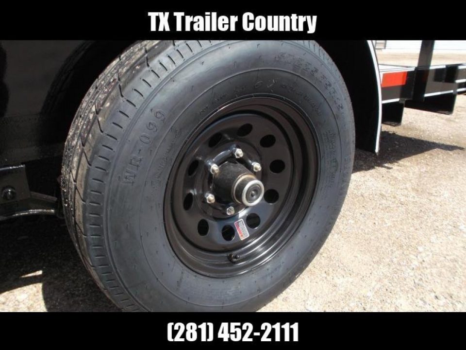 New 2026 Longhorn Trailers 83x20 Utility Trailer / 5200# Axles / 5ft C-Channel Stow Away Ramps / Pipetop