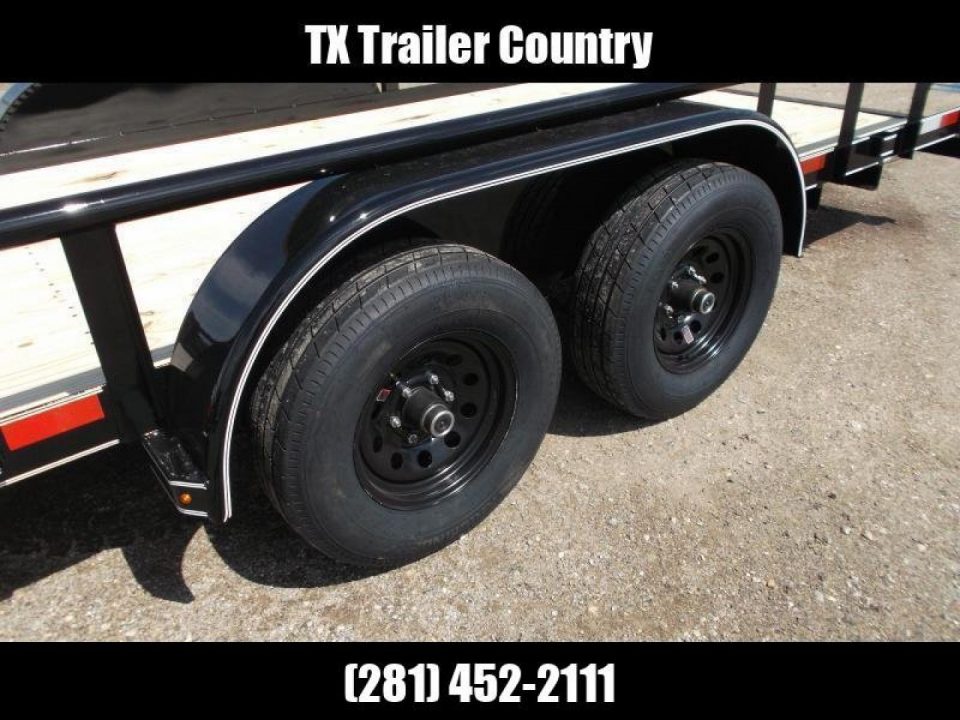 New 2026 Longhorn Trailers 83x20 Utility Trailer / 5200# Axles / 5ft C-Channel Stow Away Ramps / Pipetop