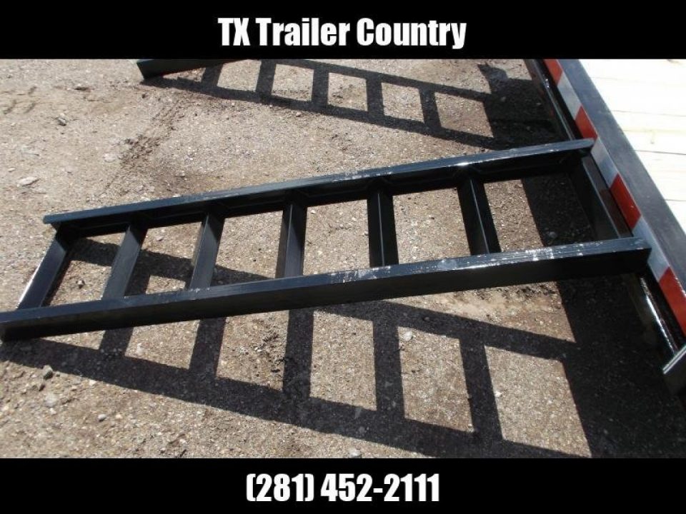 New 2026 Longhorn Trailers 83x20 Utility Trailer / 5200# Axles / 5ft C-Channel Stow Away Ramps / Pipetop