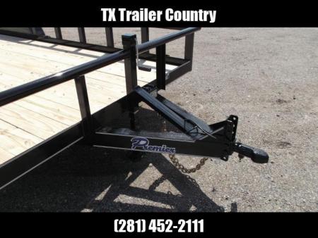 New 2026 Longhorn Trailers 83x20 Utility Trailer / 5200# Axles / 5ft C-Channel Stow Away Ramps / Pipetop