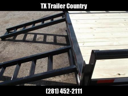 New 2026 Longhorn Trailers 83x20 Utility Trailer / 5200# Axles / 5ft C-Channel Stow Away Ramps / Pipetop
