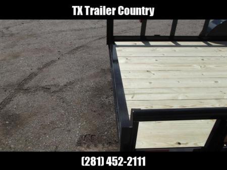 New 2026 Longhorn Trailers 83x20 Utility Trailer / 5200# Axles / 5ft C-Channel Stow Away Ramps / Pipetop