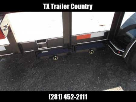 New 2026 Longhorn Trailers 83x20 Utility Trailer / 5200# Axles / 5ft C-Channel Stow Away Ramps / Pipetop
