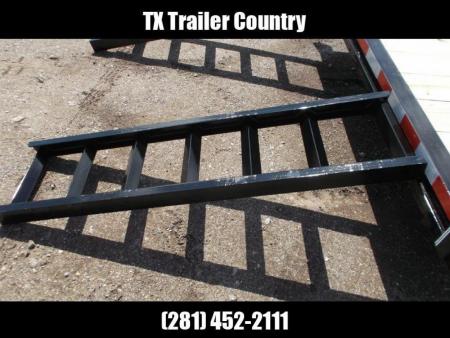 New 2026 Longhorn Trailers 83x20 Utility Trailer / 5200# Axles / 5ft C-Channel Stow Away Ramps / Pipetop