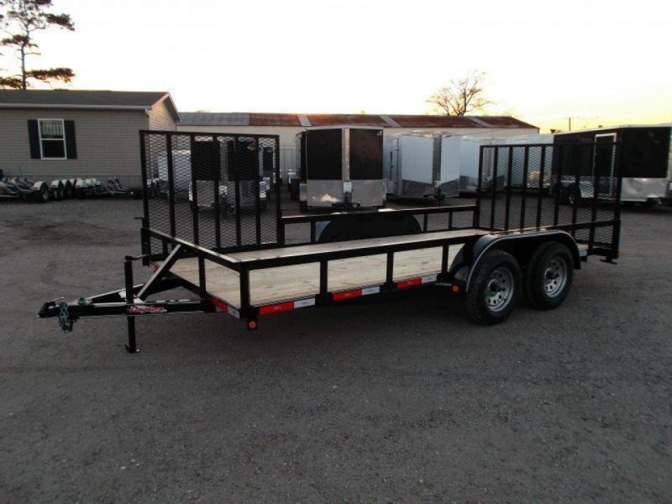 New 2026 Longhorn Trailers 83x16 Utility Trailer / ATV Trailer / Side by Side Trailer / 4ft Rear Ramp / 4ft Side Load Ramp