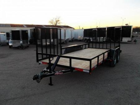 New 2026 Longhorn Trailers 83x16 Utility Trailer / ATV Trailer / Side by Side Trailer / 4ft Rear Ramp / 4ft Side Load Ramp
