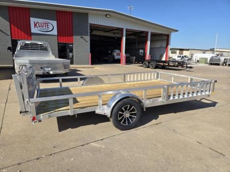New 2026 H&H Trailers 82x14 Aluminum ATV Trailer 3K Idler Utility Trailer