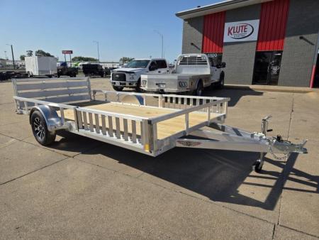 New 2026 H&H Trailers 82x14 Aluminum ATV Trailer 3K Idler Utility Trailer