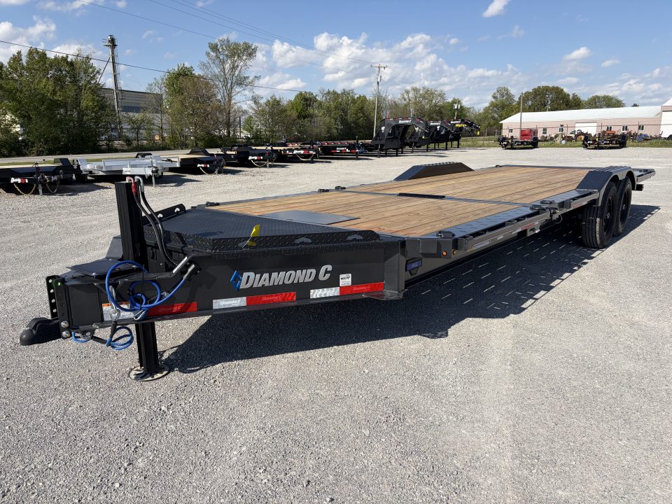 New 2026 Diamond C Trailers HXD207L24X102 (24' x 102") 14.9K Full Width Partial Tilt Equipment Trailer
