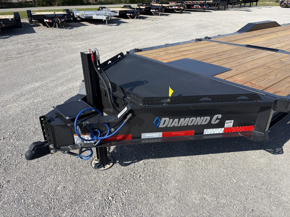 New 2026 Diamond C Trailers HXD207L24X102 (24' x 102") 14.9K Full Width Partial Tilt Equipment Trailer