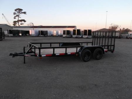 New 2026 Longhorn Trailers 83x14 Tandem Axle Utility Trailer / Lowboy Utility Trailer / 4ft Heavy Duty Ramp Gate / Electric Brakes / LED Lights