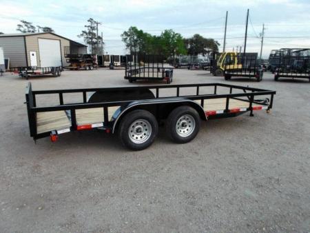 New 2026 Longhorn Trailers 83x14 Tandem Axle Utility Trailer / ATV Trailer / Side by Side Trailer / 2ft Dovetail / 2ft Ramp Gate / LED Lights