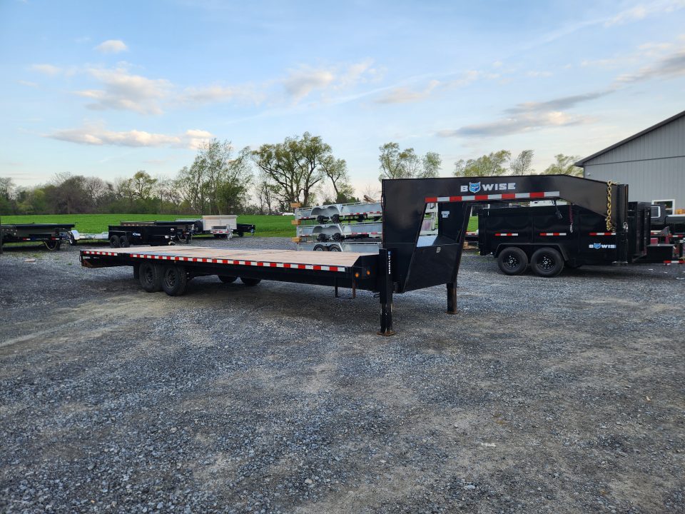 Used 2023 BWISE EDG30-16 GOOSENECK Equipment Trailer