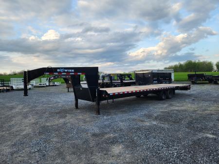 Used 2023 BWISE EDG30-16 GOOSENECK Equipment Trailer