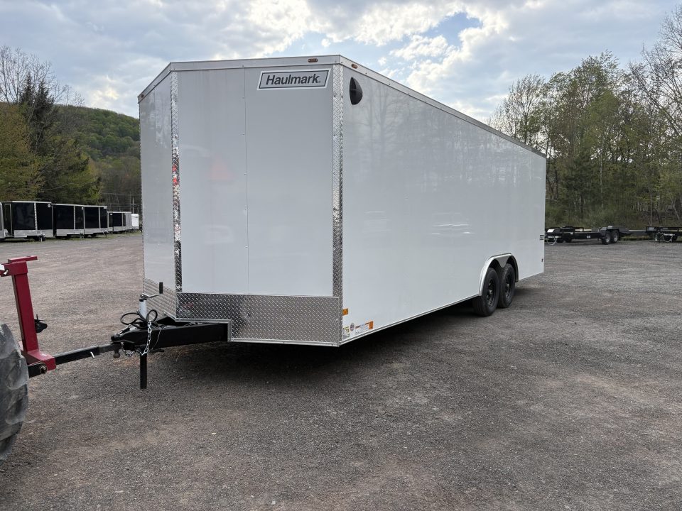 New 2026 Haulmark Passport Deluxe 8.5x24 7' Interior with Beavertail Car Hauler